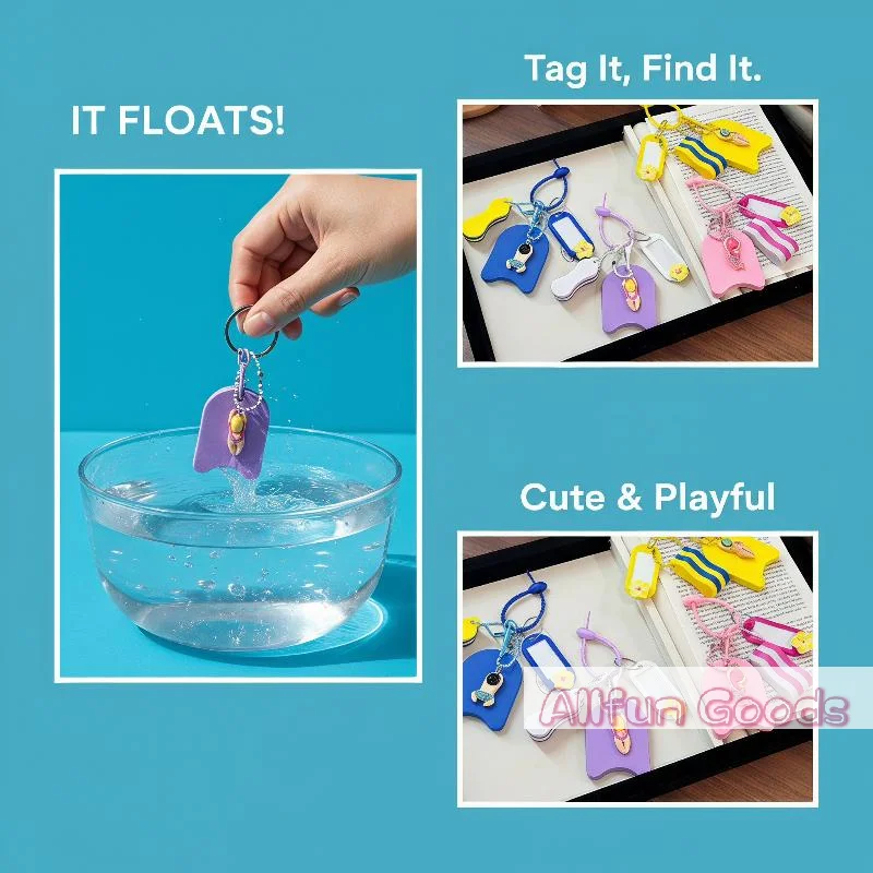 [TG835]Waterproof Float Key Chain Lightweight Buoyant Key Holder for Marine Fishing Boating Swimming Water Sports Trips