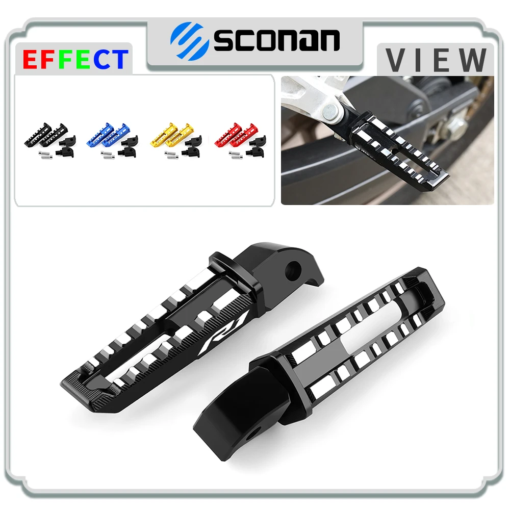 

For YZFR1 YZF-R1 M YZF R1 R1M 2020 - 2023 2024 2025 Motorcycle Accessories Aluminum Rear Foot Pegs Rests Passenger Footrests