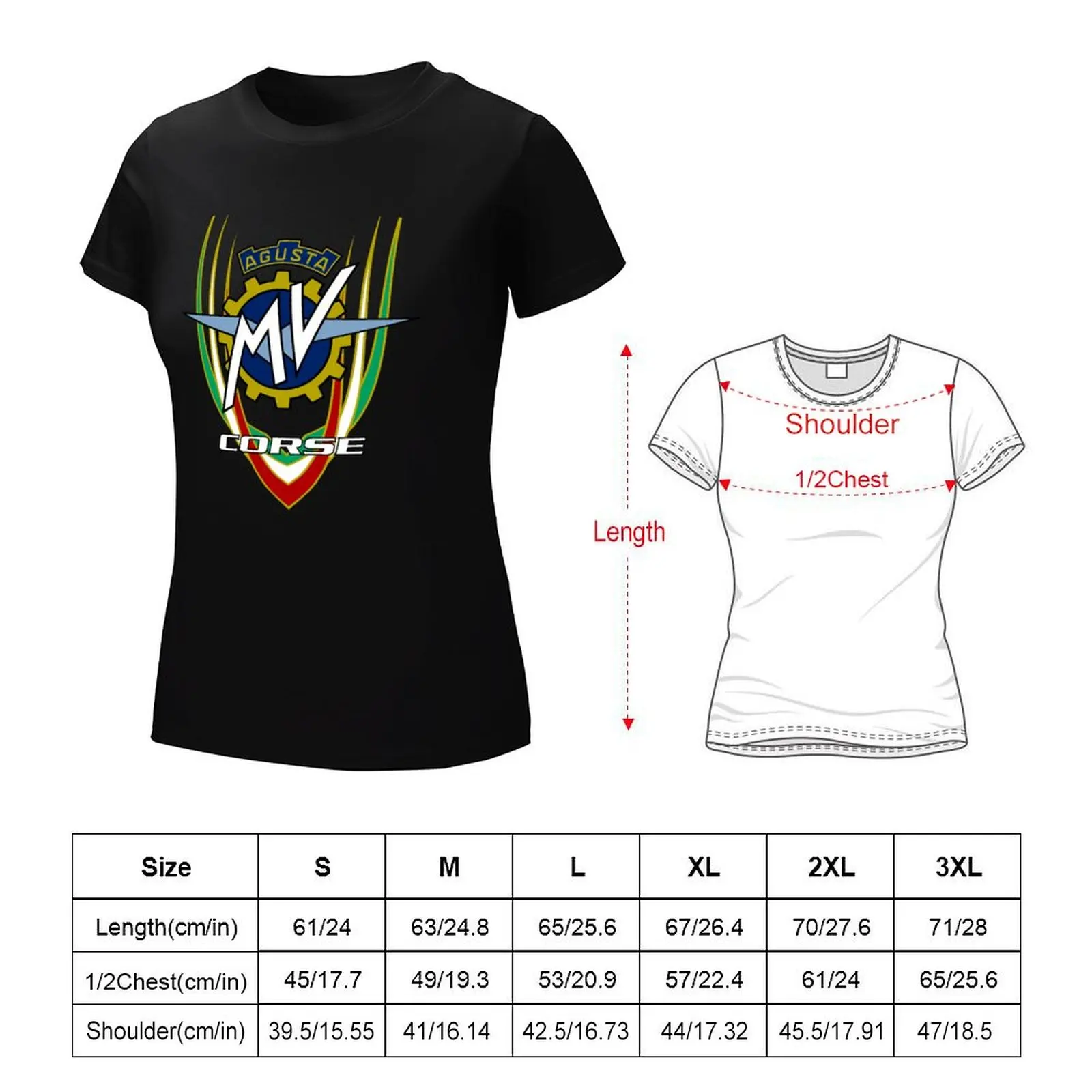 Agusta Corse T-Shirt quick-drying summer tops tops for Women