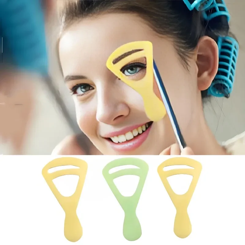 Eyebrow Stencils Beginners DIY Eyebrow Shapes Stamp Stencil Reusable Girls Makeup Tool Plastic Eyebrow Stencils Hand-hold Card