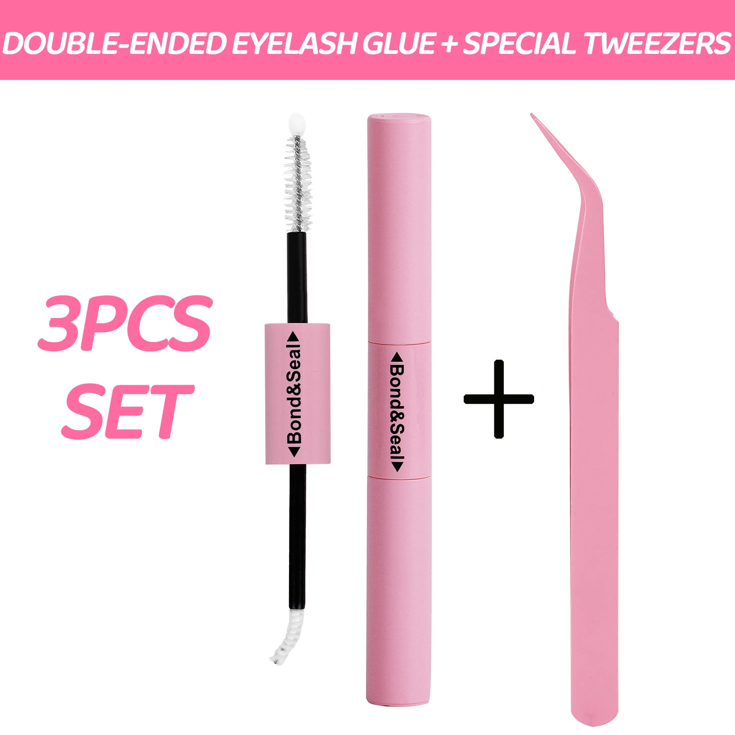 DIY Falsche Wimpern Cluster Extensions Einzelne Wimpern Cluster Natürlich segmentiert mit Kleberentferner Wimpernbürste Pinzette