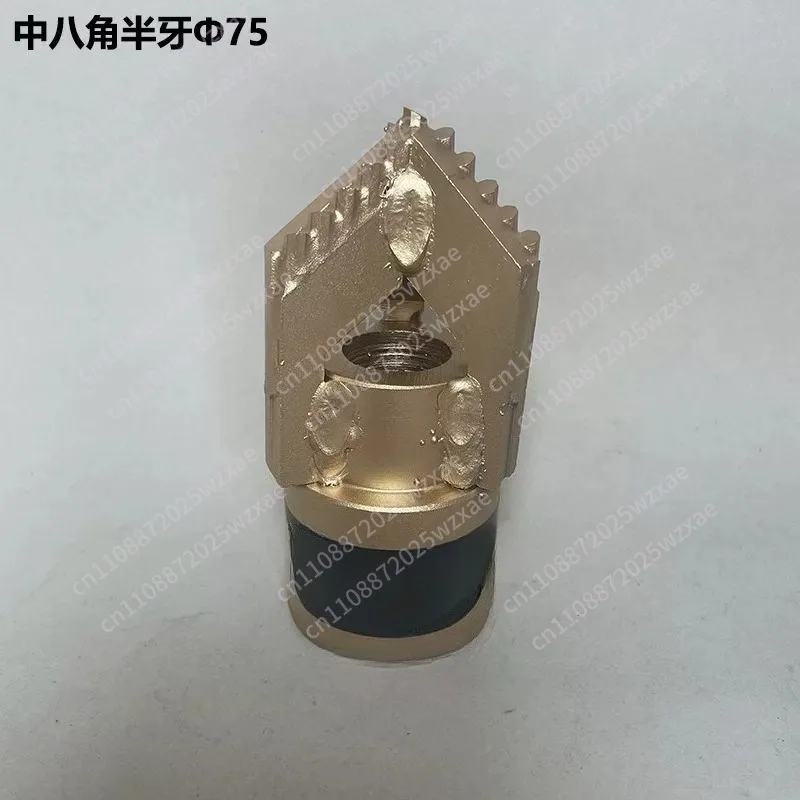 Threeleaf three-wing alloy drill bit drilling well and soil drilling medium octagonal large octagonal coal drill piece feed fast