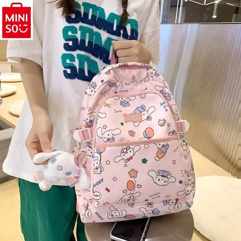 MINISO Disney 2024 новый милый и универсальный студенческий Удобный вместительный женский модный рюкзак