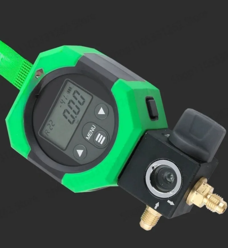 MDG-1 Digital Pressure Gauge with 24 Refrigerants Sensor for AC Refrigerant Charging Portable Manifold Set
