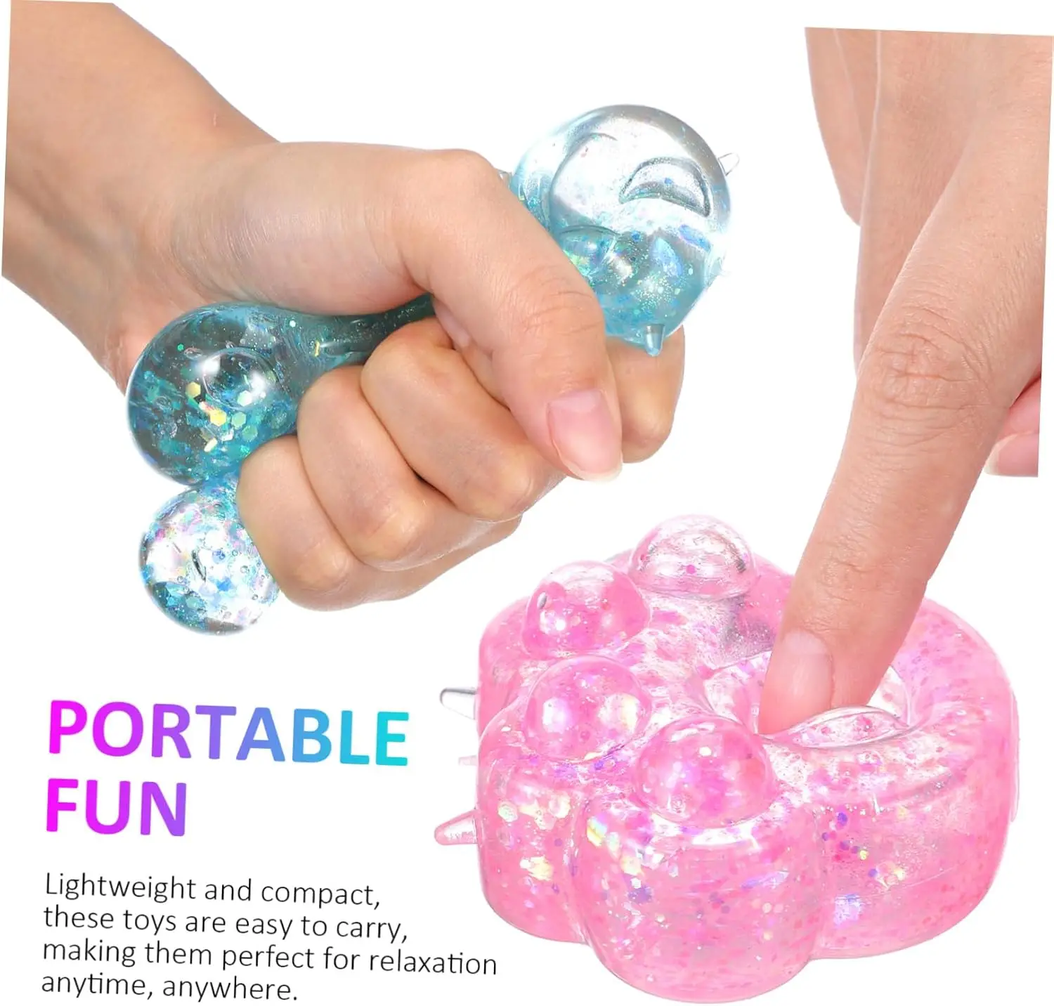 Squishy Sequin Maltose Cat Paw Slow Rebound Squeeze Toys Stress Relief Fidget Toys for Adults Decompression Sensory Toys image 4