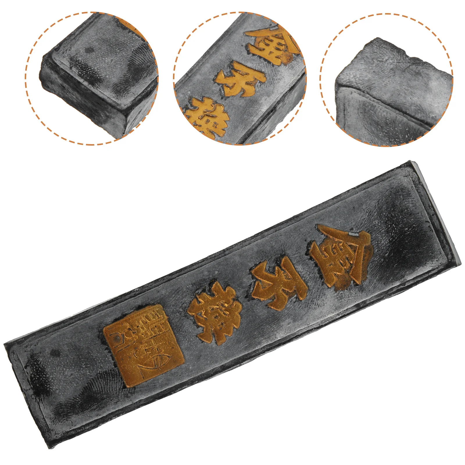 Chinese Calligraphy Ink Stone Handmade Ink Block Ink Stick for Chinese Japanese Calligraphy and Painting (Random Color)