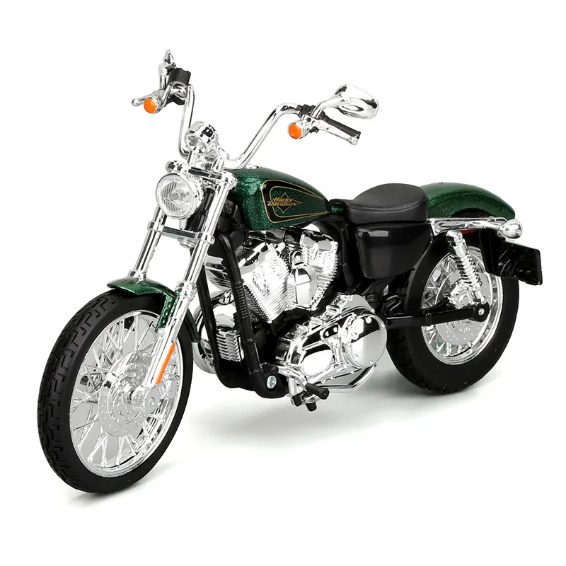 Genuine Maisto Cars Toys For Collector Motorcycle Harley Davidson 1:12 Heavy Locomotive XL1200V Seventy-two Model Ornament
