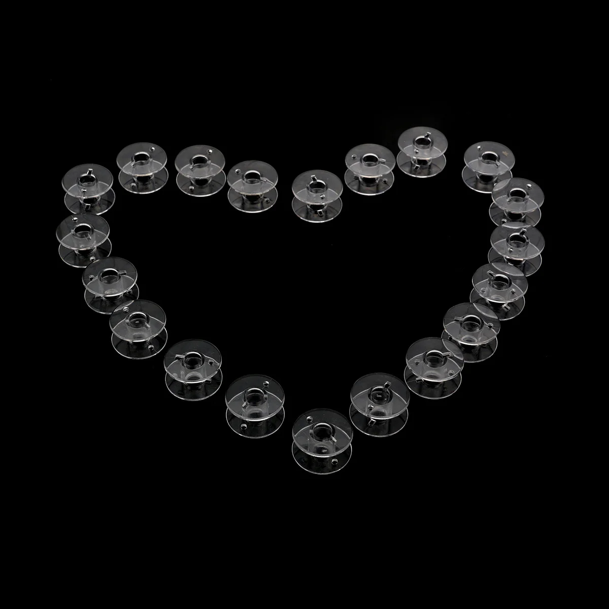 20 ชิ้น 2.1 ซม. กระสวยจักรเย็บผ้าพลาสติกใส ทนทาน แข็งแรง เหมาะสำหรับโตโยต้า สีขาว