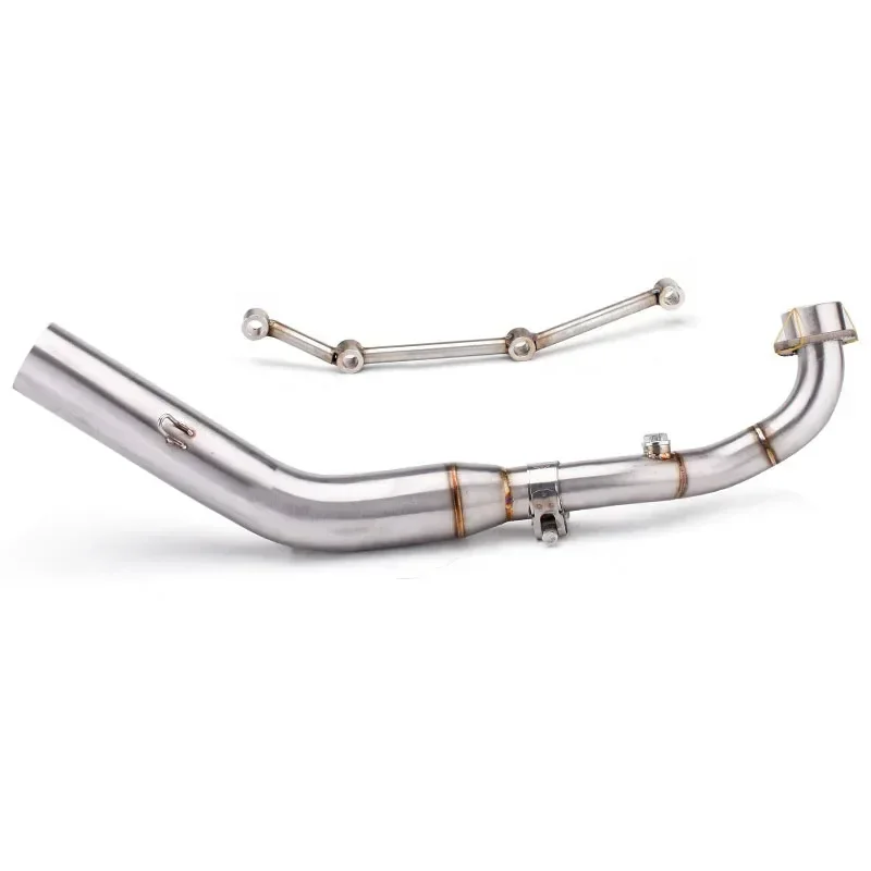 For xciting400 Motorcycle Exhaust Full Systems Pipe Front Link Pipe Stainless Steel 51mm Inlet