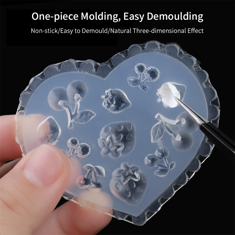 Nagelvorm Siliconen Bloem 3D Nail Art Decoraties Accessoires Nagelvormen Stempel Siliconen Stempelplaten Mal voor Nagels Bloem