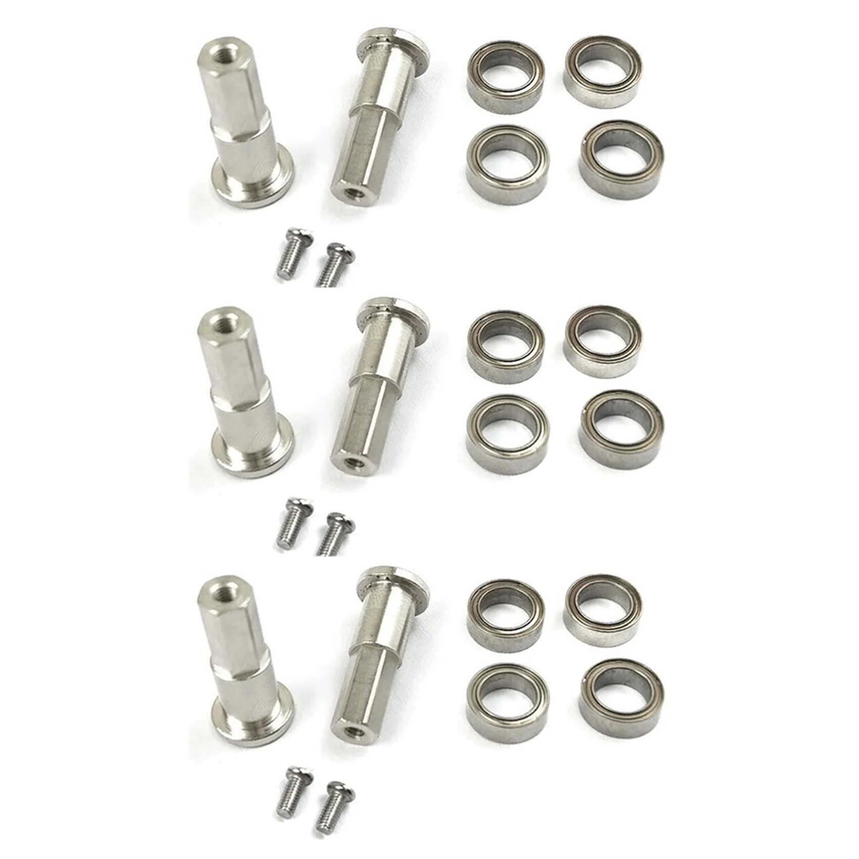 B78B-5X Metal Combiner Wheel Hub Hex Adapter With Bearing Upgrade Accessories For Wpl D12 1/10 Rc Truck Car Parts 5Mm