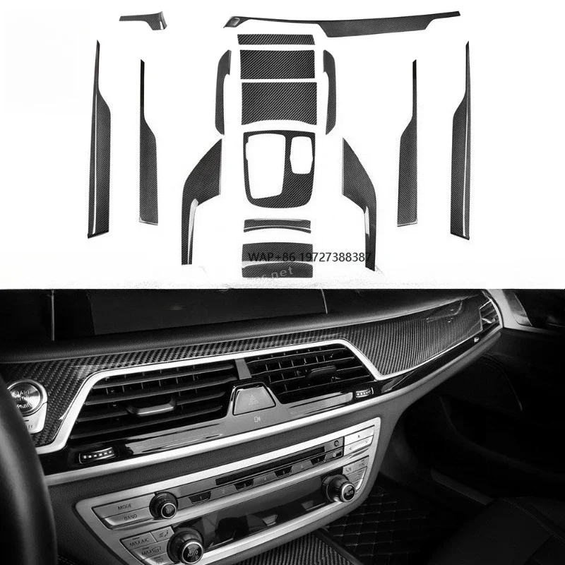 For 7 Series G12 16 Pcs Interior Car Accessories Door Trim Interiors Car Seat Cover 4 Doors Version