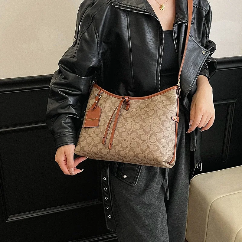 

2025 Curated Spacious Tote Bag, Multi-Way Convertible Top Handle Crossbody Purse for Women, Architectural Day to Night Carryall