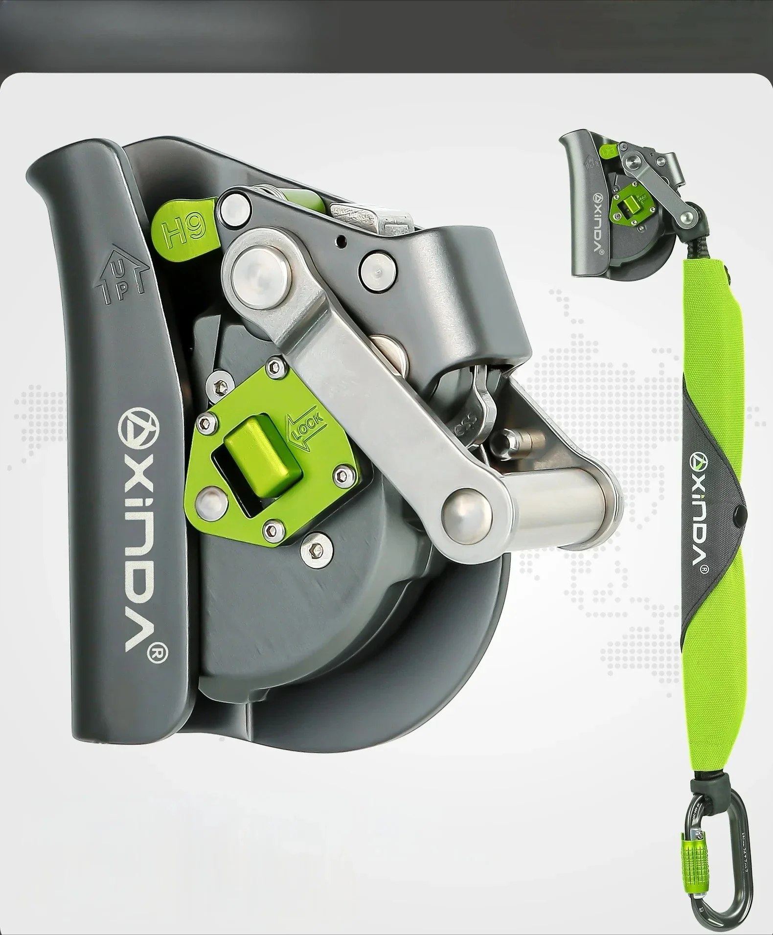 Xinda New Fall Arrester Cariner Sorber Axess Energy sorber for Rope Safety Climbing Pulley Working at Height