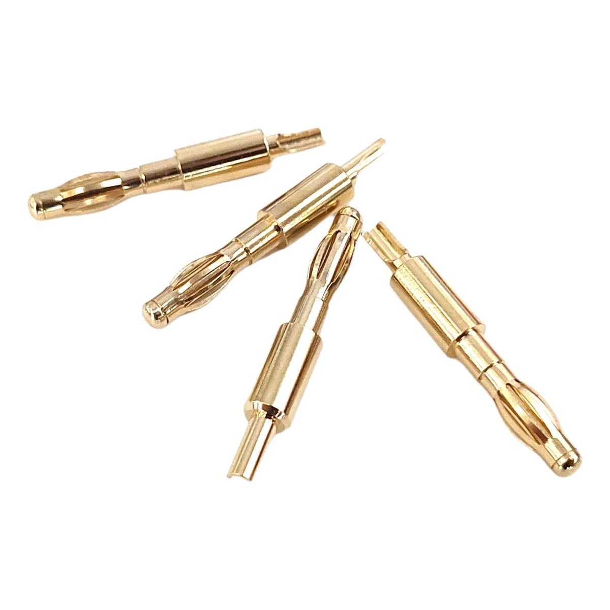 5PCS 4mm Plugs Gold Plated Musical Speaker Cable Wire Pin Banana Plug Connectors Red Black Blue Green Yellow