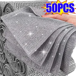 Magic Wire Cleaning Cloth Double -sided Thickened Metal Silver Wires Rags Kitchen Dish Pot Washdishing Cloths Towel Clean Tools