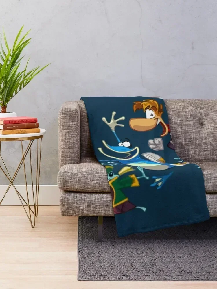 Rayman and Globox Throw Blanket Luxury Designer Baby Blankets