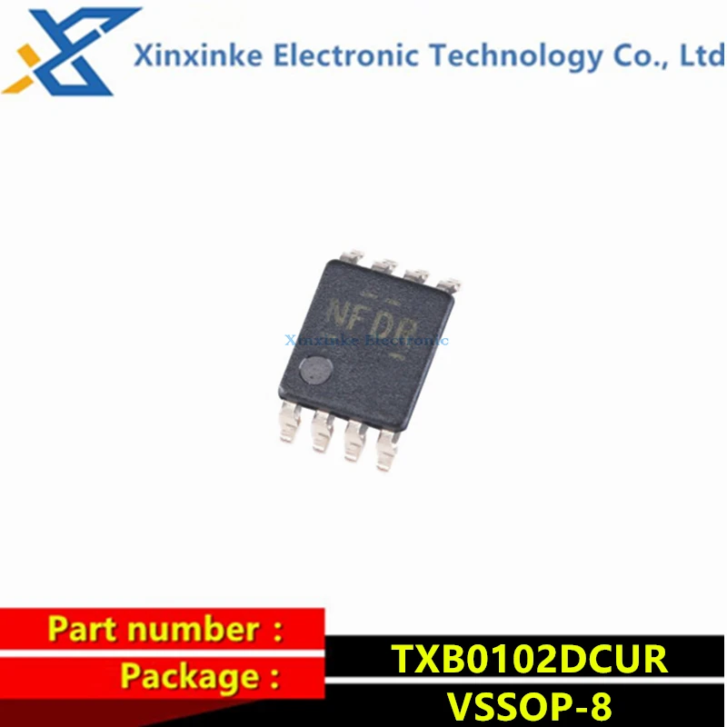 10PCS TXB0102DCUR VSSOP-8 2-Bit Bidirectional Voltage Level Translator Chip