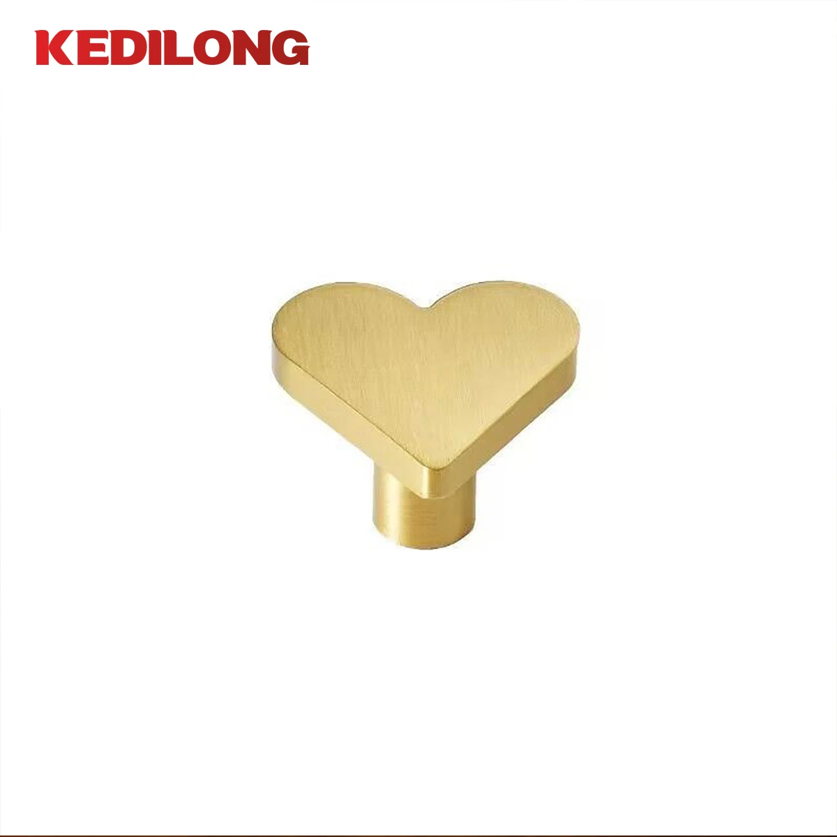 KEDLO-manija de amor de latón personalizada, perilla creativa, moderna, simple, dorada, ligera, de lujo, de cobre, para puerta de armario, armario de zapatos y cajón