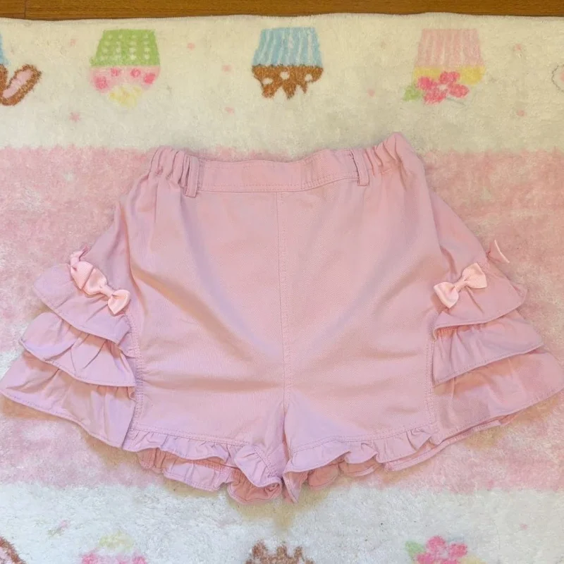 Embroidery Lovely Japanese All-match Shorts Short All-match Preppy Style Slim Pantalones Sweet Simple Office Lady Pant