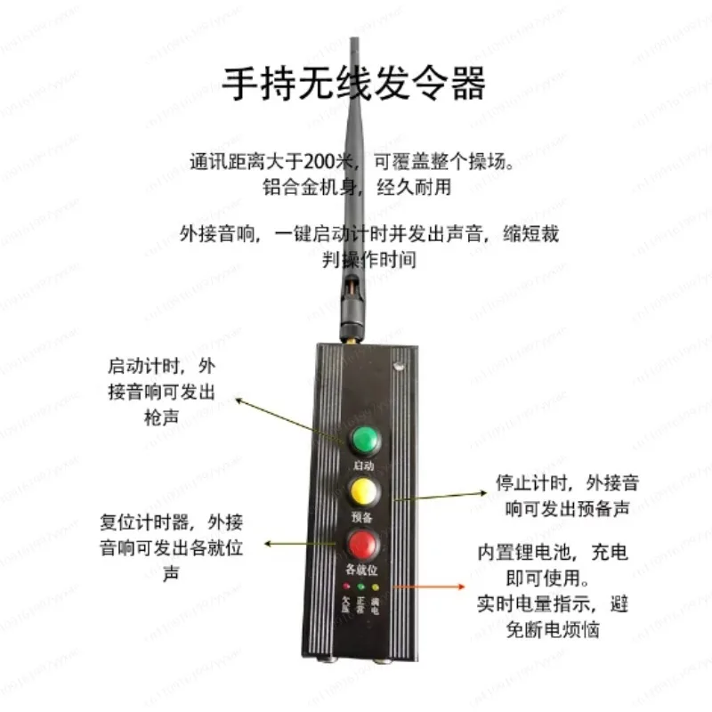 Wireless Laser Timer for Track and Field, Roller Skating, Speed Stakes, Speed Skating, Motorcycle Gymkhana Infrared Timer