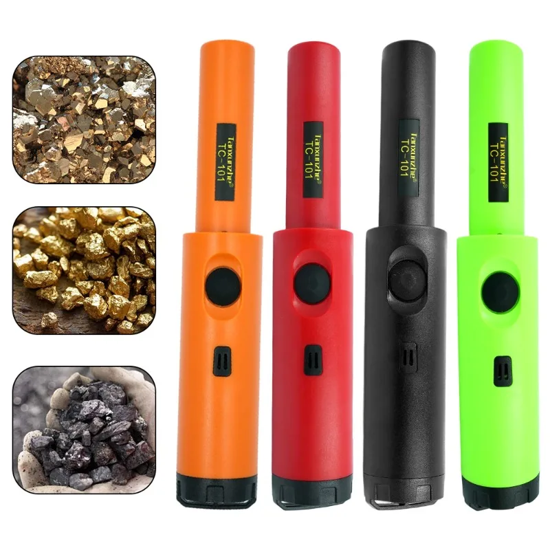 Treasure Hunter TC-101 Handheld Metal Detector Pinpointer Pointer Probe Anti-scratch Pinpointing Waterproof 360 Degree Scan