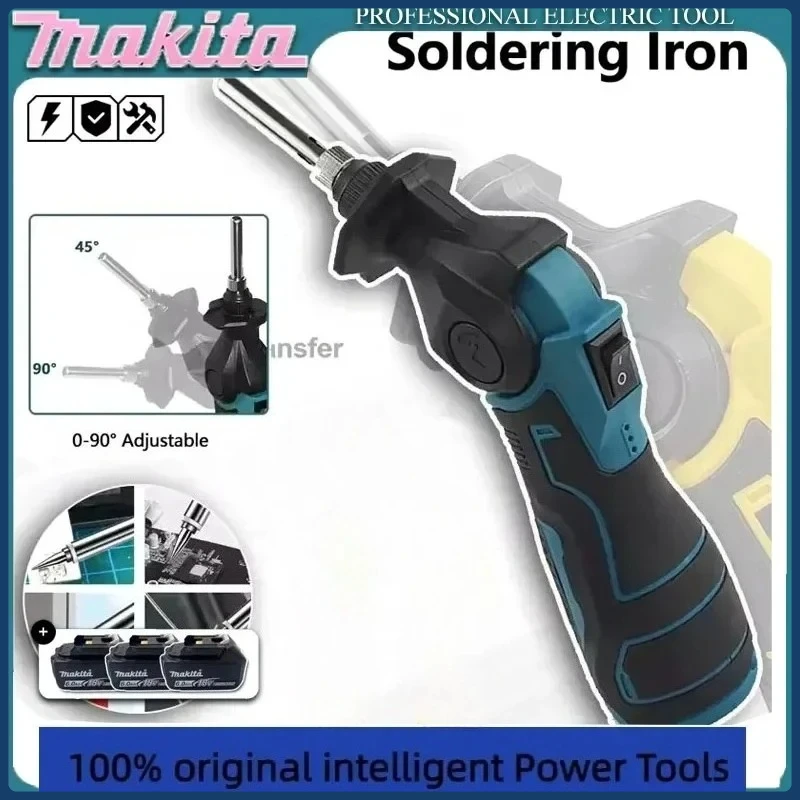 

Makita Electric Soldering Iron Adjustable Angle 0–90° Portable Constant-Temperature Solder Gun Welding EU Plug 18V Tools