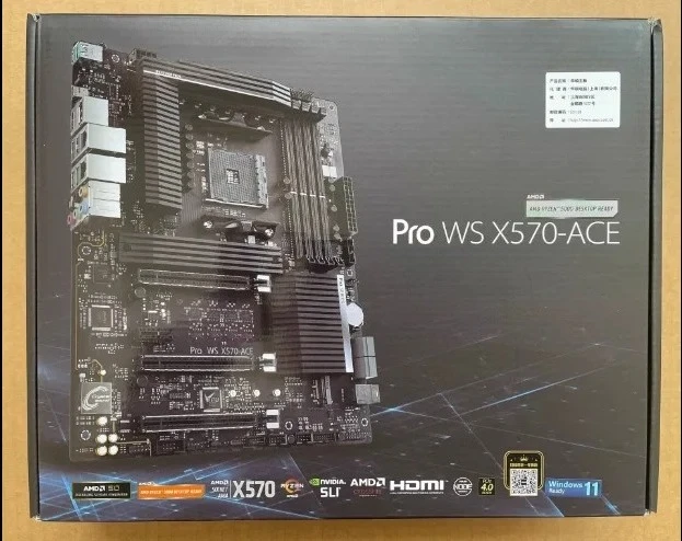 

Основная плата рабочей станции Asus PRO WS X570-ACE AM4 5950X 5900X 3900X