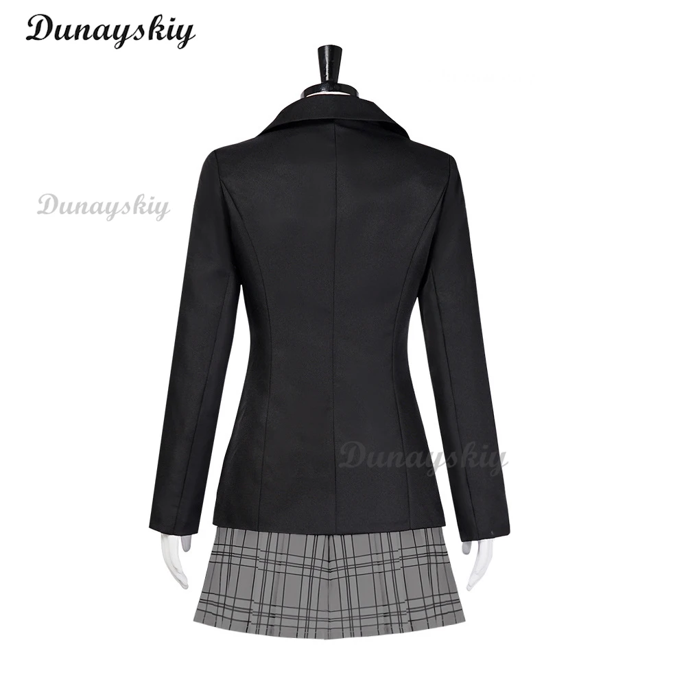 Anime Movie Bill Cosplay Gogo Yubari Costume JK School Uniform Dress Lolita Cos Long Black Wigs With Weapon Props For Halloween