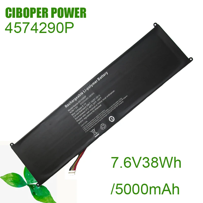 

CP New Laptop Battery 4574290P 7.6V/38WH /5000mAh Replacement for 5072300P, H-8070145P, JYL-LLD-25, NEO15C-4BK500, NV-4270138-2S