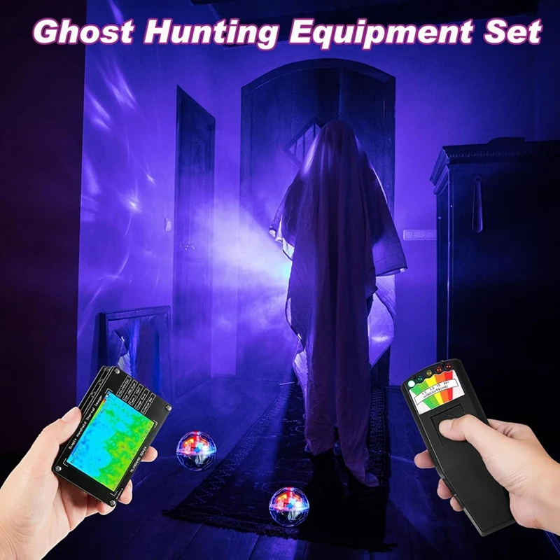 6 PCS Equipment Kit Infrared Thermal Imager And EMF Magnetic Field Detector Equipment For Home Office Ghosthunting Gifts