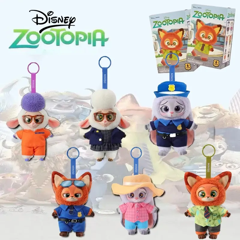 

Disney Blind Box Merch Nick Judy Фигурки Плюшевые виниловые куклы Плюшевые фигурки аниме Анимированные коллекционные модели Коллекционные игрушки