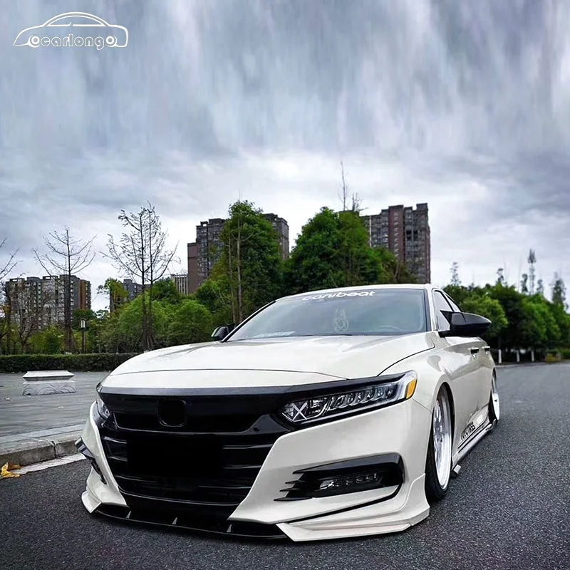 New Product 2021 Car Body Kit Front Lip Rear Lip Side Skirts CV 650 Style for Honda Accord 2016-2021 2