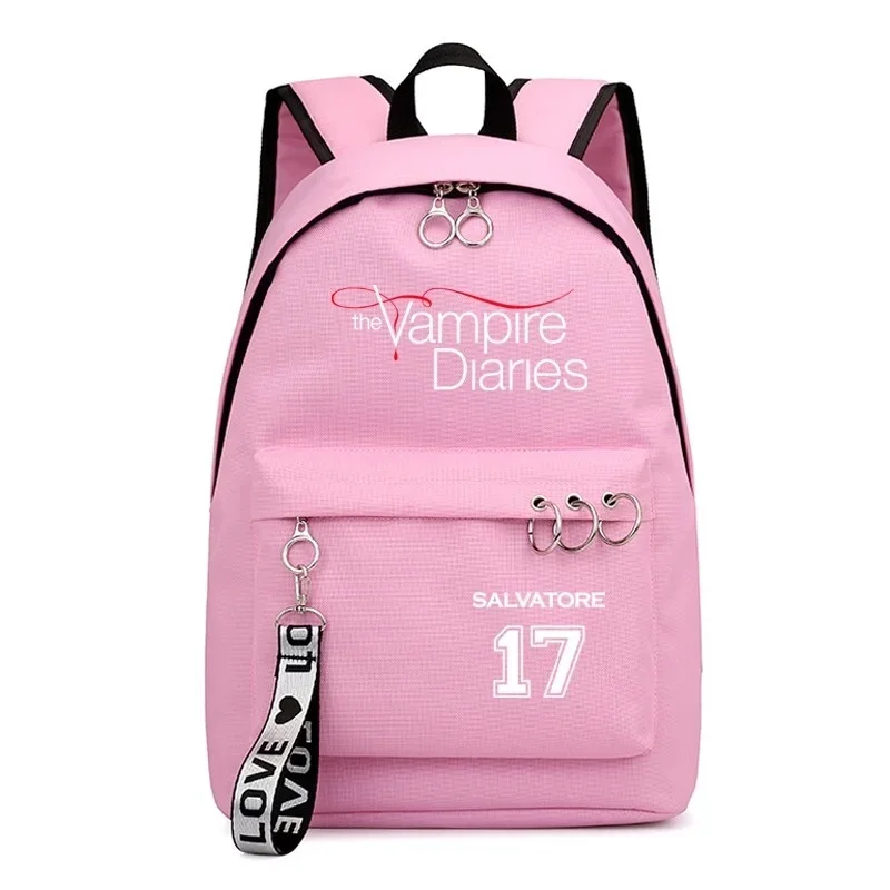 The Vampire Diaries School Bags Teenager Girls Laptop Backpacks Casual Backpacks Outdoor Backpack Women Travel Korean Bag Pack
