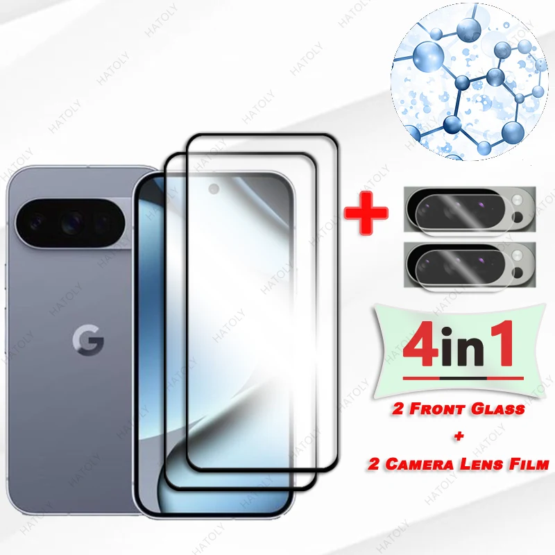 واقي شاشة زجاجي لهاتف Google Pixel 10 Pro لهاتف Pixel 10 Pro XL واقي عدسة الكاميرا ذو الحافة السوداء المقسى #2