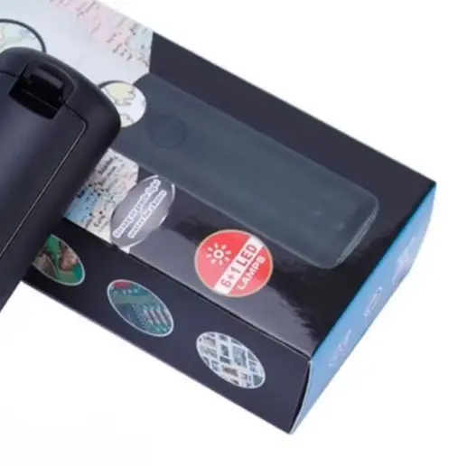 /Handheld /LED /Magnifying Glass 16X 30X Dual Layer Optical Lens With 7 Lights For Jewelry Coin Inspection Antique Appraiser Too