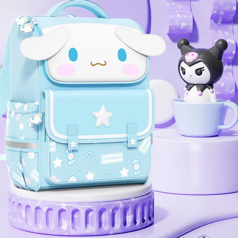 حقيبة ظهر مدرسية جديدة للأطفال من سانريوس، شخصية أنيمي للطلاب، سعة كبيرة، حماية ريدج قابلة للتنفس، رسوم متحركة كاواي