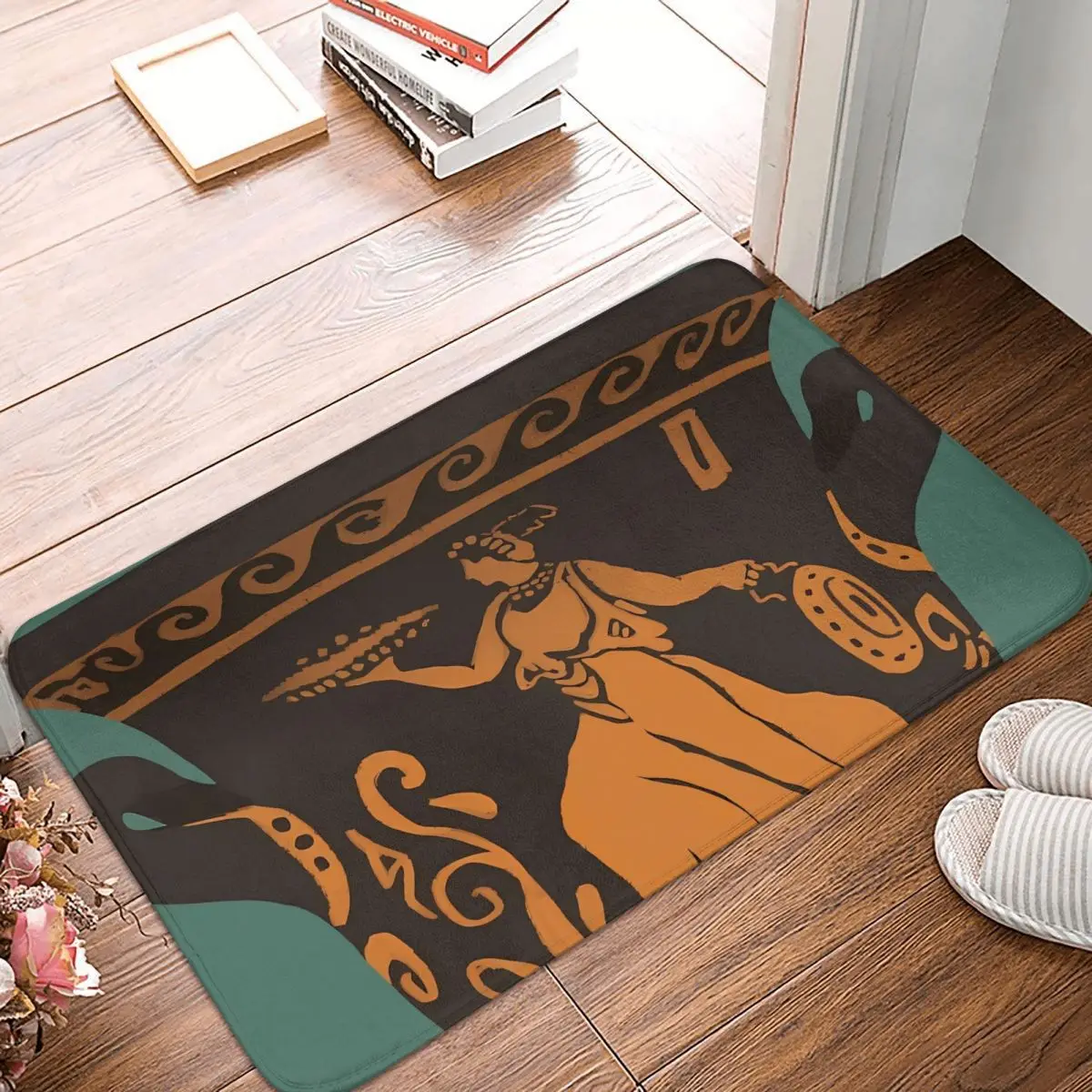 Ancient Greek Pottery Non-Slip Carpet Doormat Living Room Bathroom Mat Welcome Floor Rug