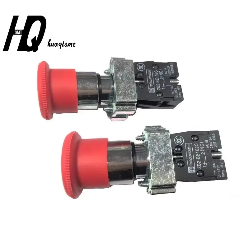 KH1-M5138 ZB2-BE102C techpushbutton Emergency Stop Mushroom Push button switch Control electrical starter for SMT SMD spare part