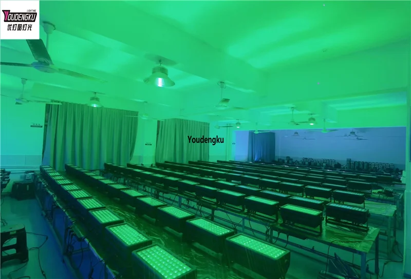 

2 units IP65 Waterproof Wall Wash Building Light 60 x 15W RGBW 4in1 led outdoor city color light