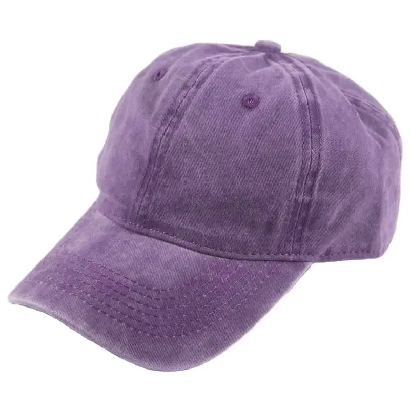 Plain Baseball Cap Women Washed Cotton Dad Hats for Men Blank Adjustable Unstructured Dark Green Purple Black