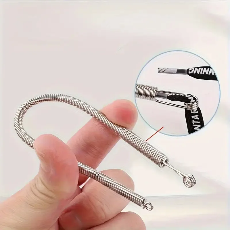 Christmas Stocking Stuffers 22.8cm Spring Cord Threader - Cozy Home Portable Shoelace Stringing Tool Gift