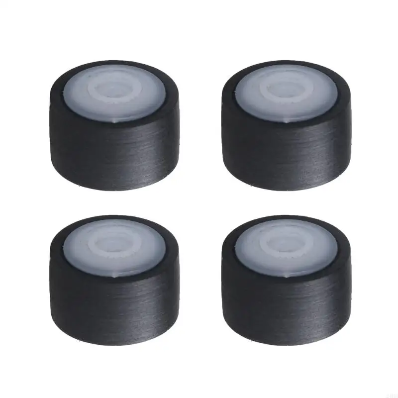 4Piece Cassette Recorder Pinch Roller Casettes Tape Belt Pulley Bearing Wheel Rollers Pressure Belt Pulley Set 24BB