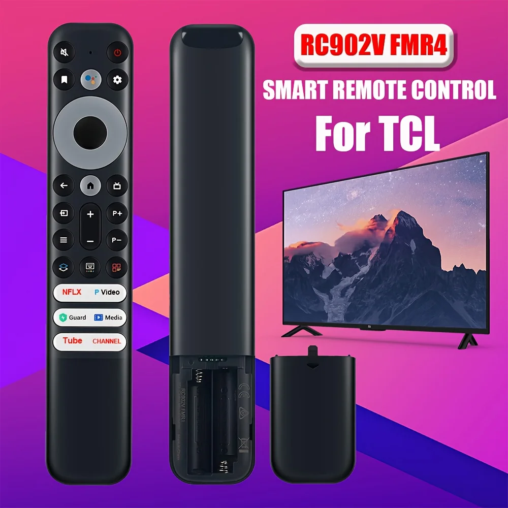 RC902V FMR4 Replacement Remote Control for TCL Mini-LED QLED 4K UHD Smart Android TV (No Voice Function)