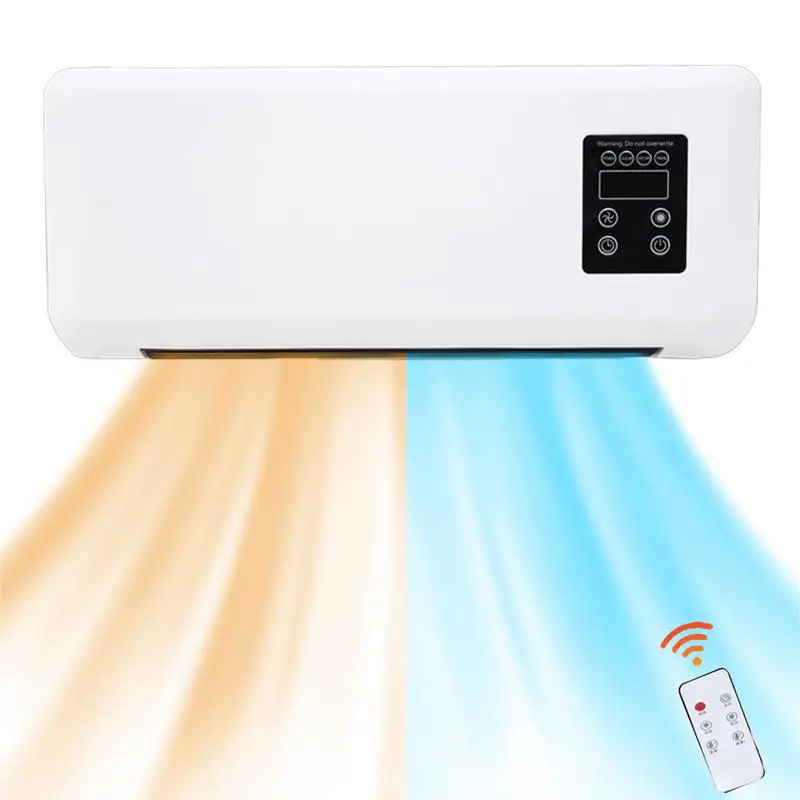 

Heating Machine 1800W Wall Mounted Cold Air Conditioner Remote Control Adjustable Cooling Heating Second Gear