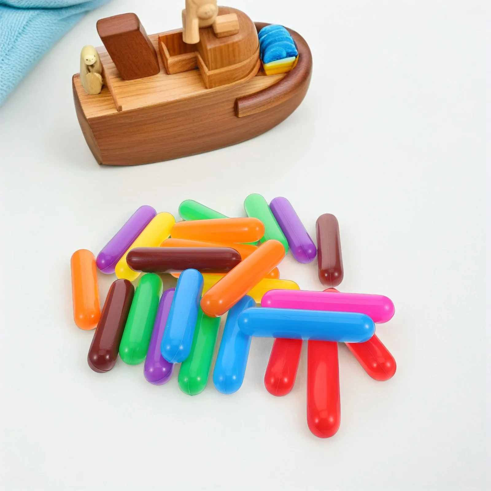 60 pezzi di palline oceaniche a strisce, palline di plastica colorate addensate, box per bambini, piscina per bambini, divertenti palline per esercizi all'aperto per la scuola materna