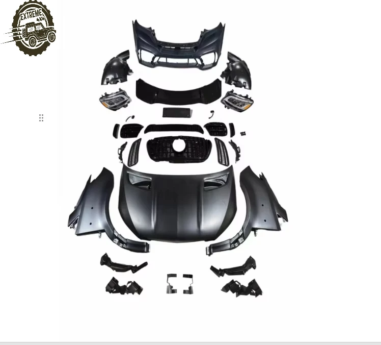 High Quality Custom Manufacturing Body Kit for Sprinter W906 Upgrade to W907 Car Bumper Engine Hood Fenders W907 Headlights