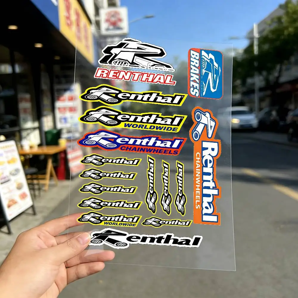 For RENTHAL Reflective Motorcycle Stickers Waterproof Vinyl Decals For Motorbike Helmet Fuel Tank Bike