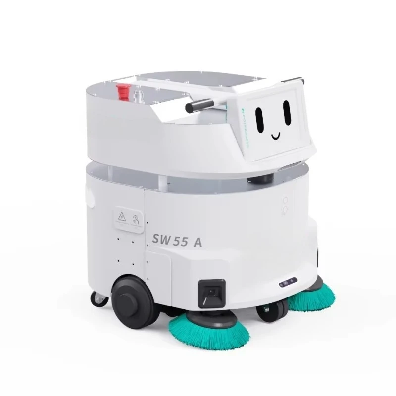 جديد بدون ماء بدون سائق روبوت التنظيف الذكي التجاري الصناعي ماكينة غسل الأرضيات بطارية 100AH سنو روبوت الأنظف