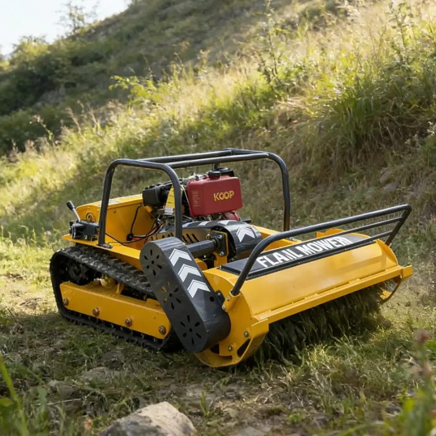 

Customized new remote-controlled wheeled lawn mower for farms and gardens, suitable for small-scale use and slope lawn trimming